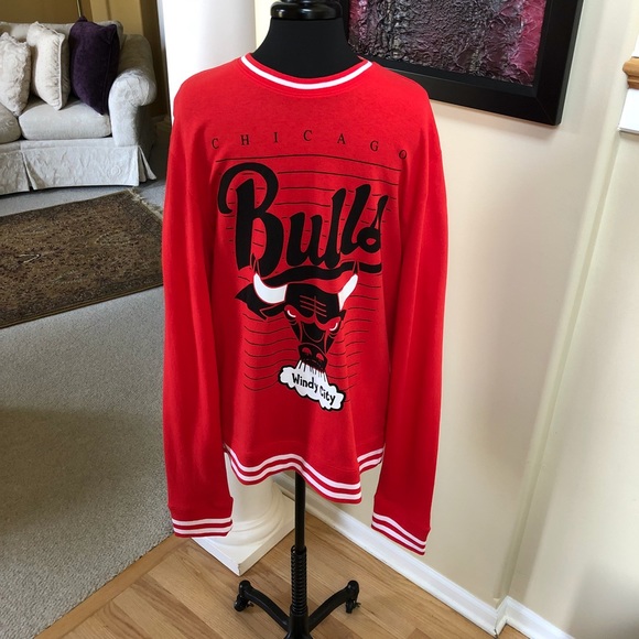 CHICAGO BULLS LONG SLEEVE KNIT PULLOVER - Picture 3 of 8